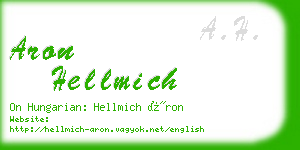 aron hellmich business card